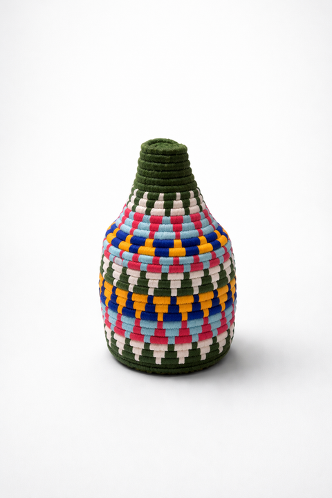 Wicker Basket with Lid – African Handwoven Basket