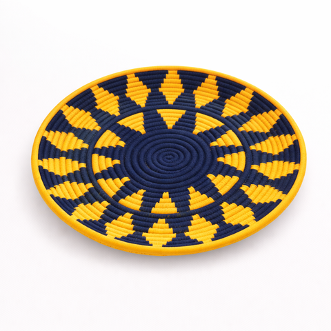 Round Woven Basket 15.7 inches Decorative Basket for Wall or Table Decor