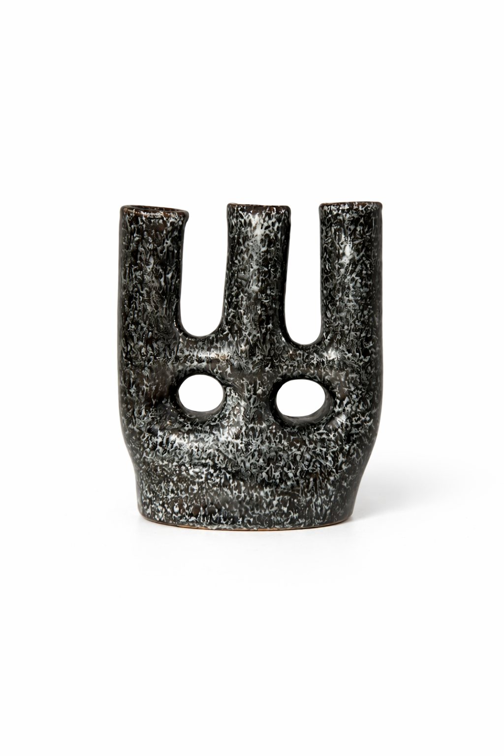 Vase en céramique à double anneau