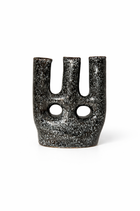Keramik Doppel Schleifen Vase – Moderne Dekoration