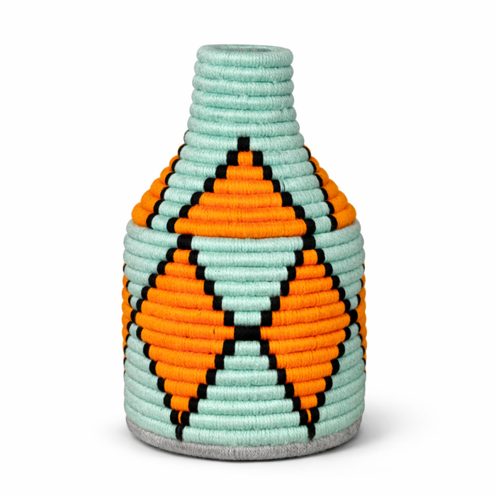 Mint Green Basket Handwoven Decorative Basket