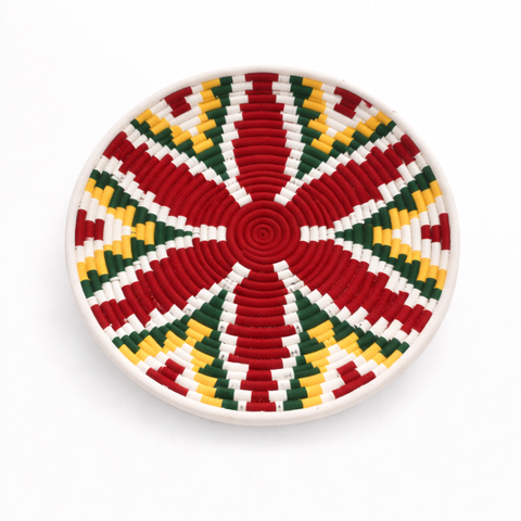 Round Woven Basket 18.5 inches Decorative Basket for Wall or Table Decor