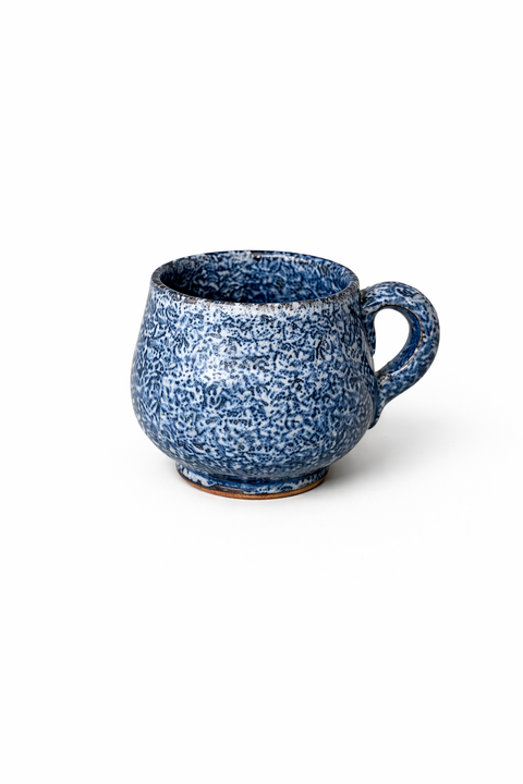 Glänzende Keramik Espressotasse mit Untertasse – 100 ml