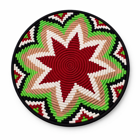 Round Woven Wall Basket 13.8"