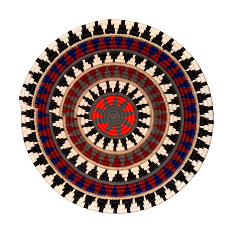 Panier rond tressé, mural ou à poser – 40 cm