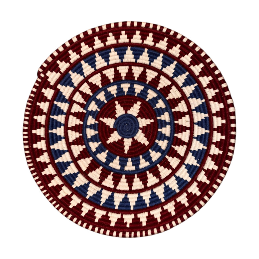 Panier rond tressé, mural ou à poser – 40 cm