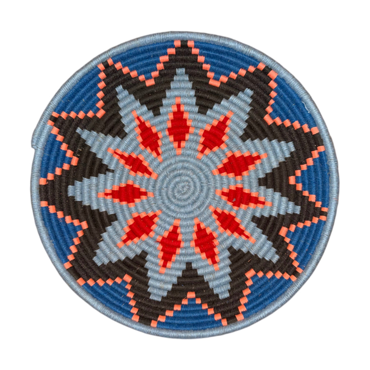 Panier rond tressé, mural ou à poser – 47 cm