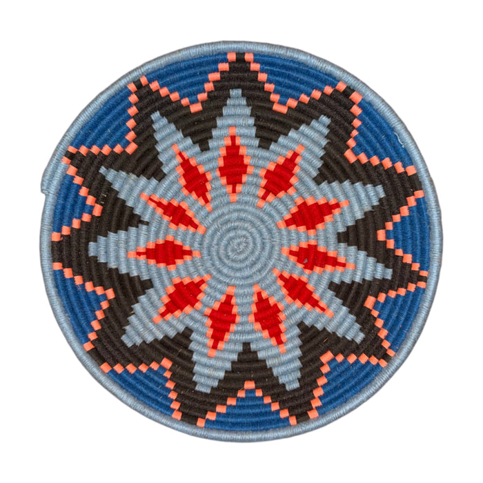 Panier rond tressé, mural ou à poser – 47 cm