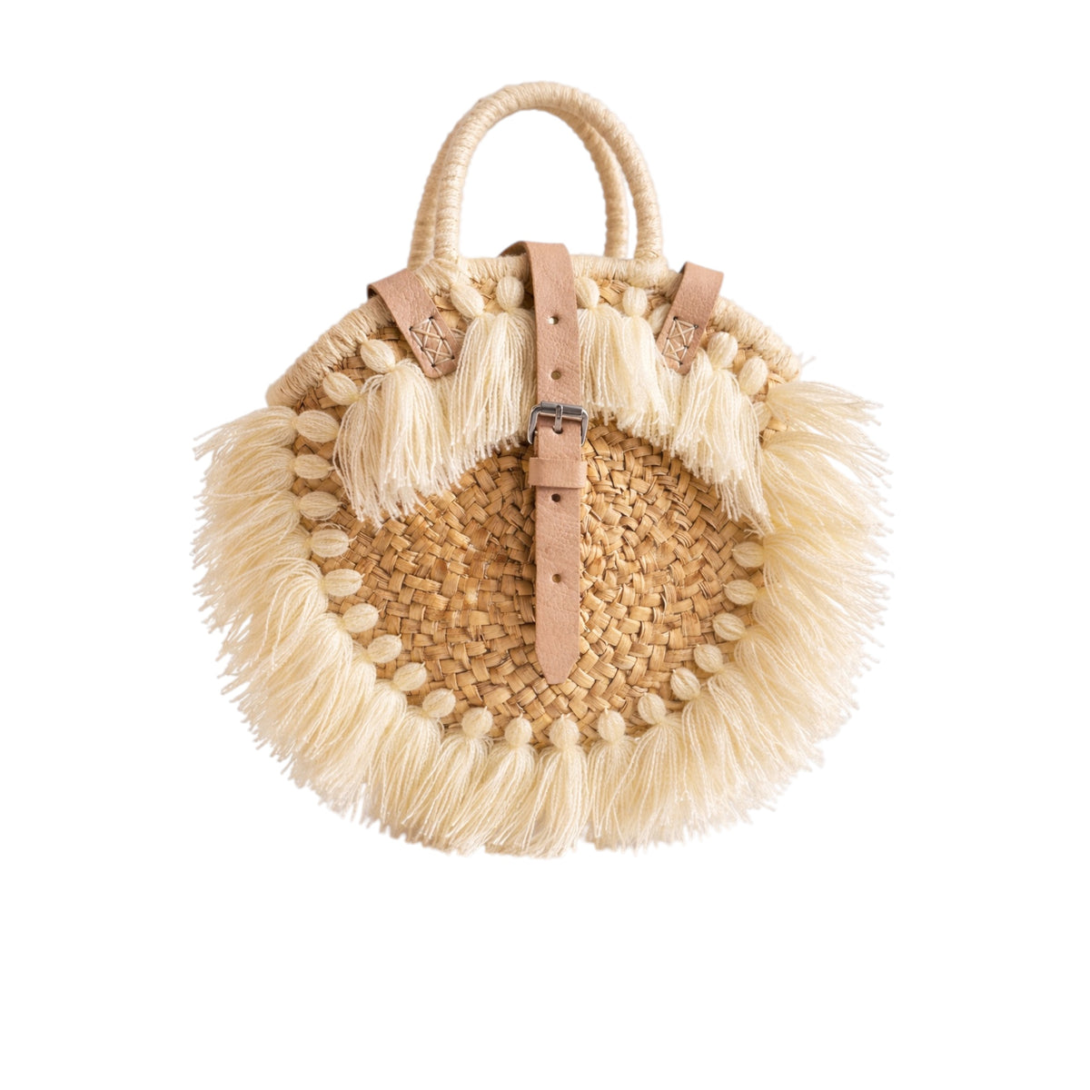 Sac rond bohème à franges