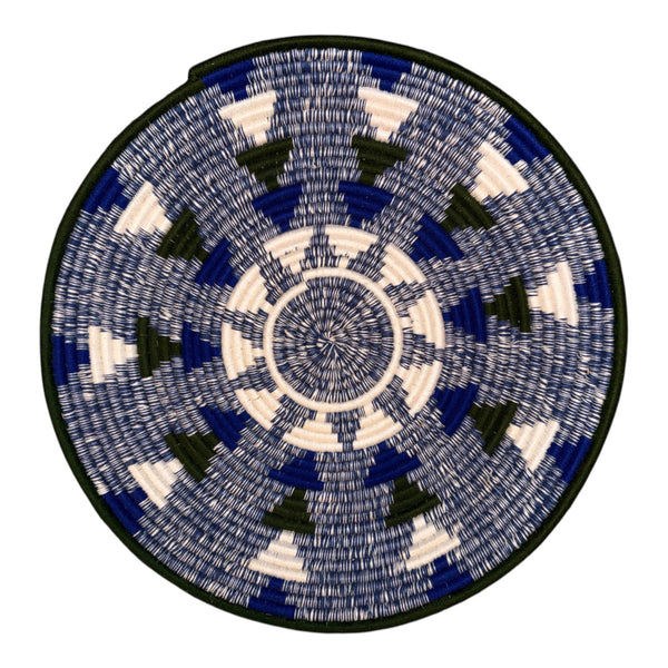 Round Woven Basket 18.5 inches Decorative Basket for Wall or Table Decor