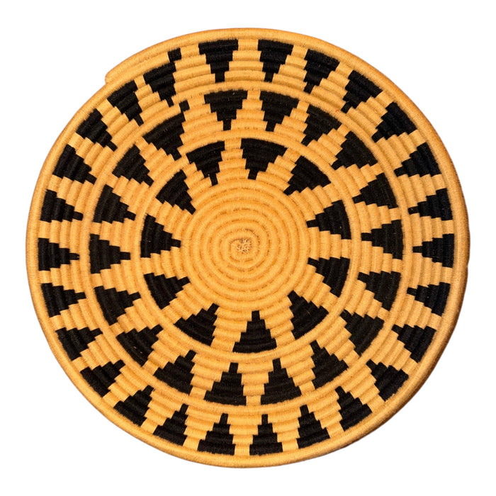 Panier rond tressé, mural ou à poser – 40 cm